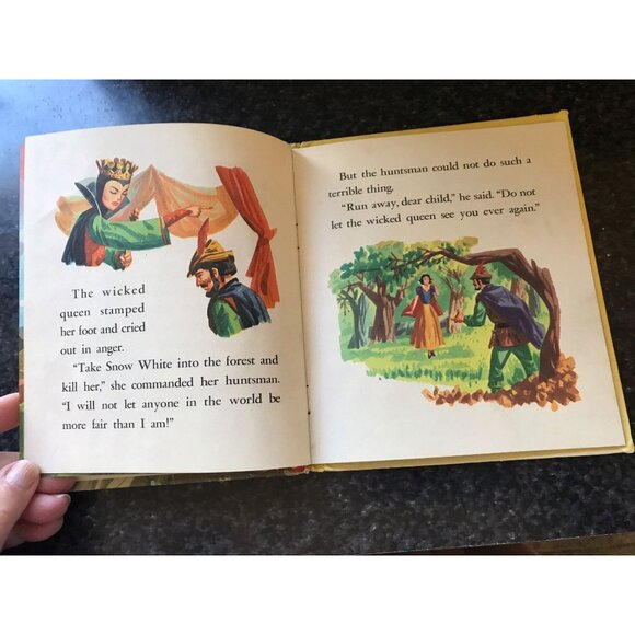 Vtg 1957 Walt Disney's Snow White and the Seven Dwarfs Whitman Tell a Tale Book - Picture 6 of 9